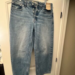Madewell Curvy Darted Barrel Jeans